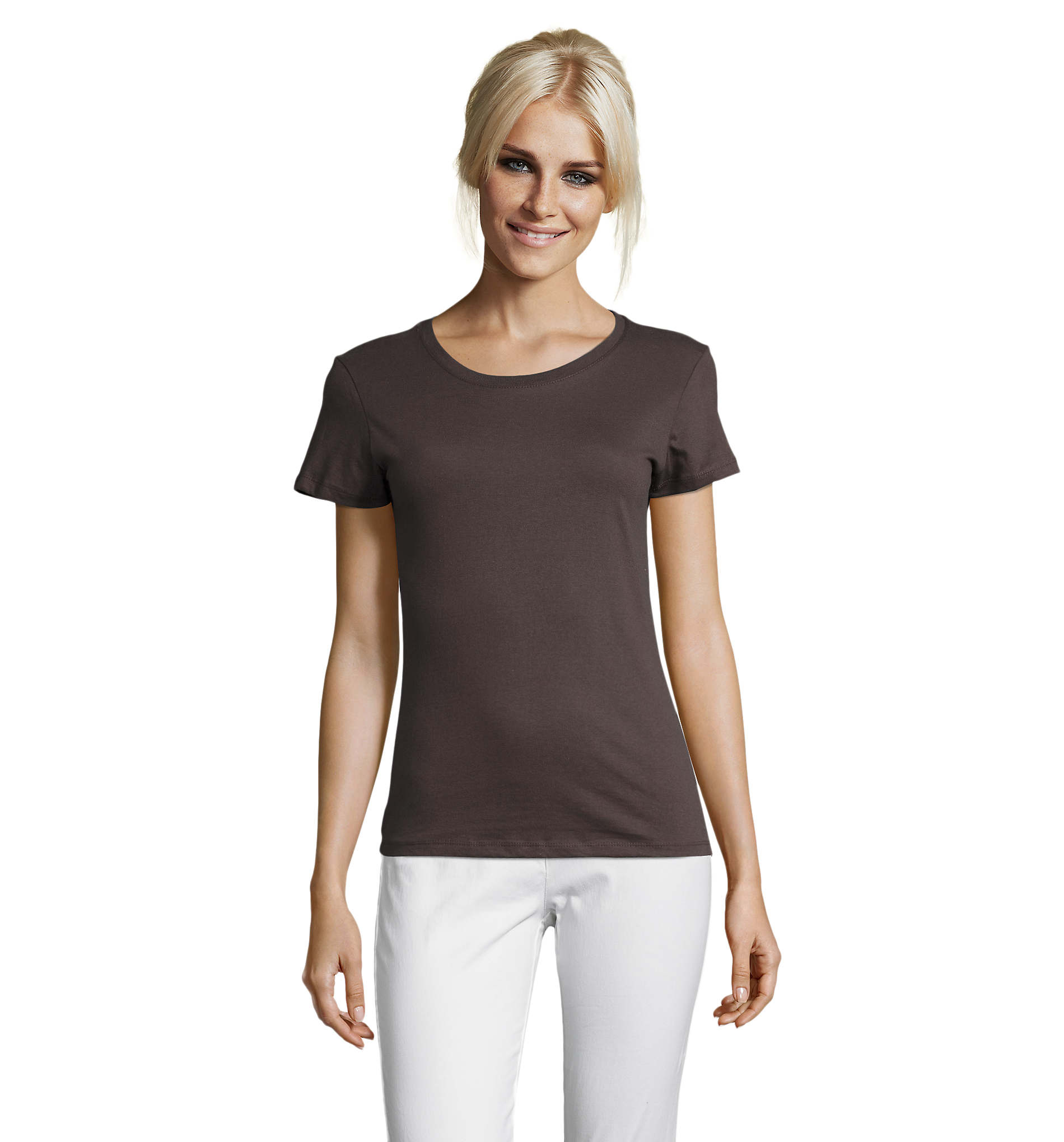 T-shirt 150g personnalisable femme Regent Gris foncé